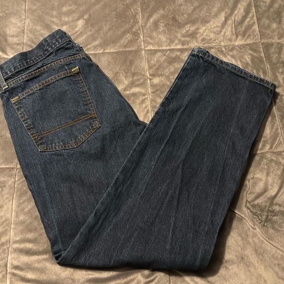 Men’s Arizona Jeans Dark Blue Loose Straight Size 36x34 - Picture 1 of 3